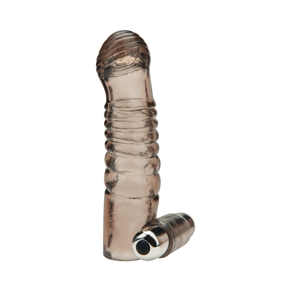 Blue Line C & B 5.25" Vibrating Penis Enhancing Sleeve Extension - Smoke