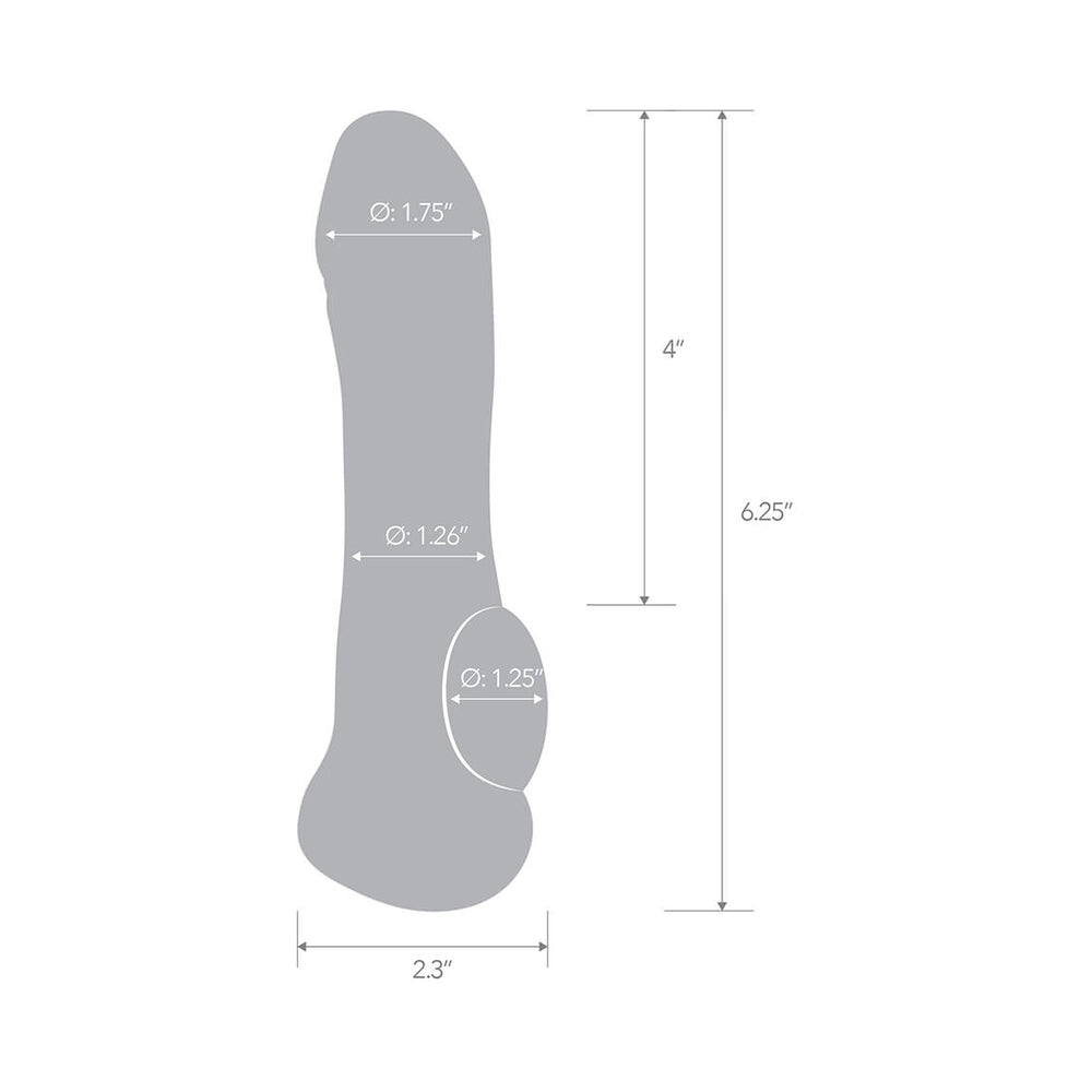 Blue Line C & B 6.25" Transparent Penis Enhancing Sleeve Extension - Clear