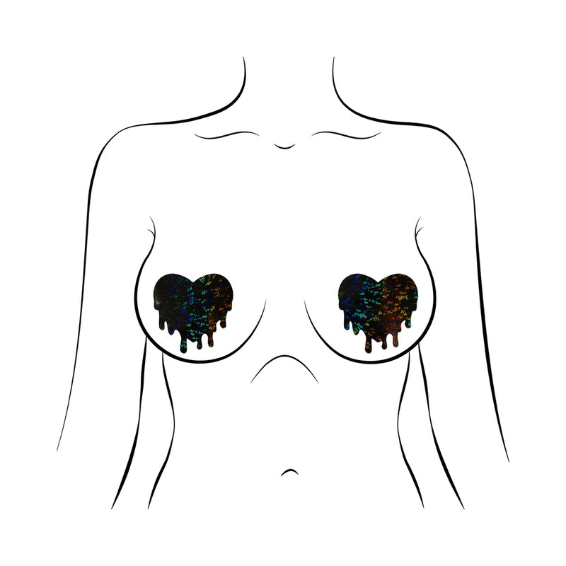 Pastease Premium Melty Heart - Black O/S
