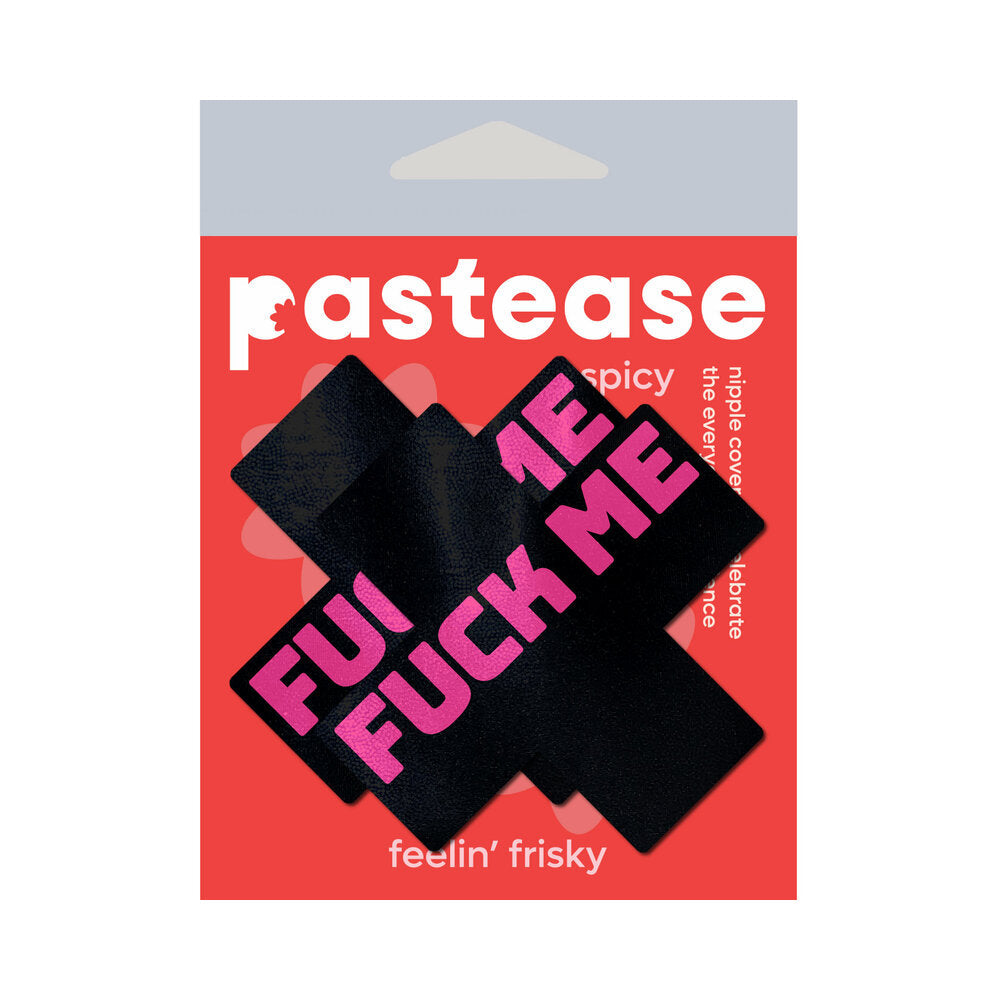 Pastease Fuck Me Plus - Black/Pink O/S