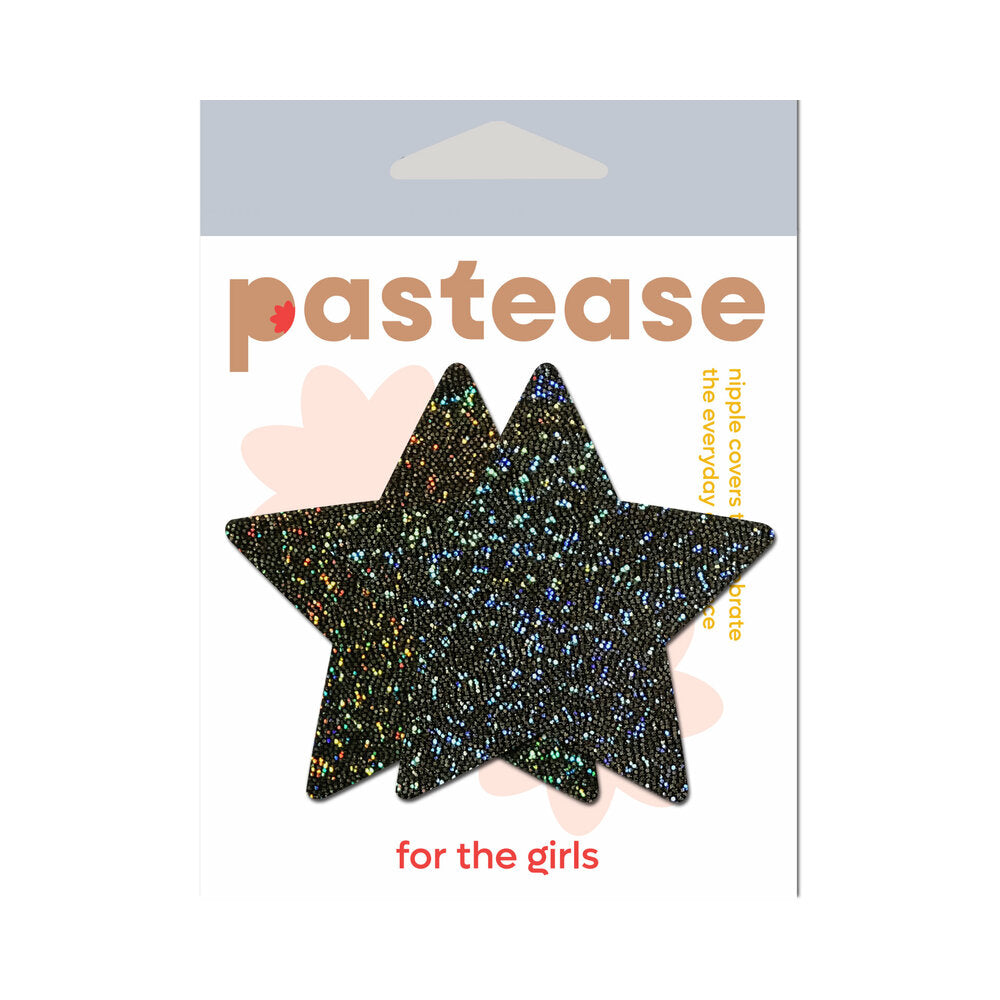 Pastease Premium Glitter Star - Black O/S