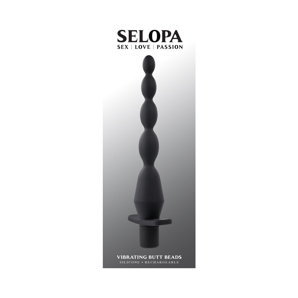 Selopa Vibrating Butt Beads - Black