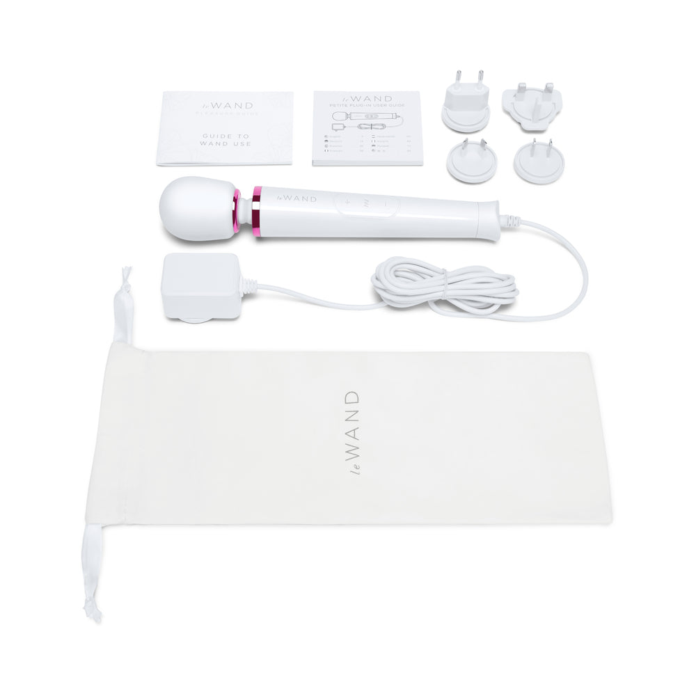 Le Wand Powerful Petite Plug-In Vibrating Massager - White