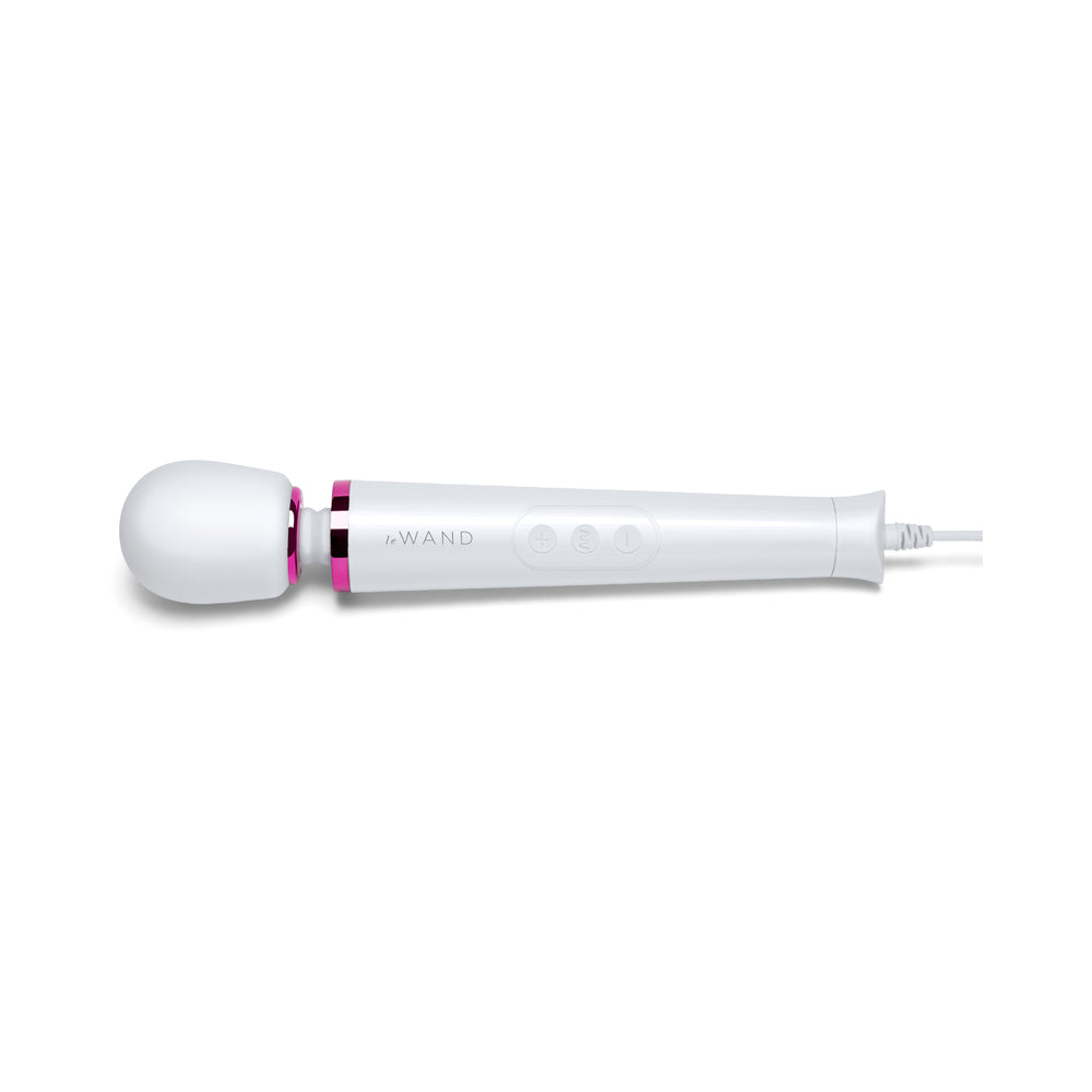 Le Wand Powerful Petite Plug-In Vibrating Massager - White