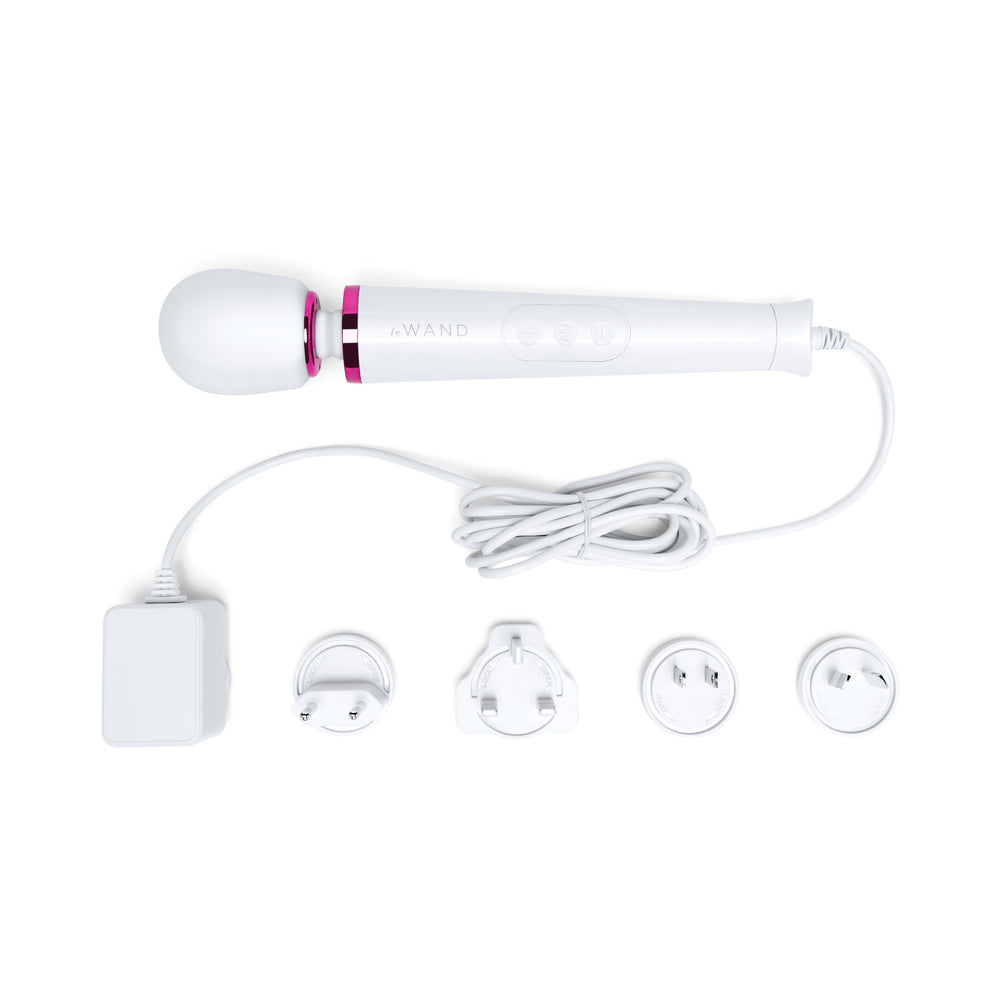 Le Wand Powerful Petite Plug-In Vibrating Massager - White