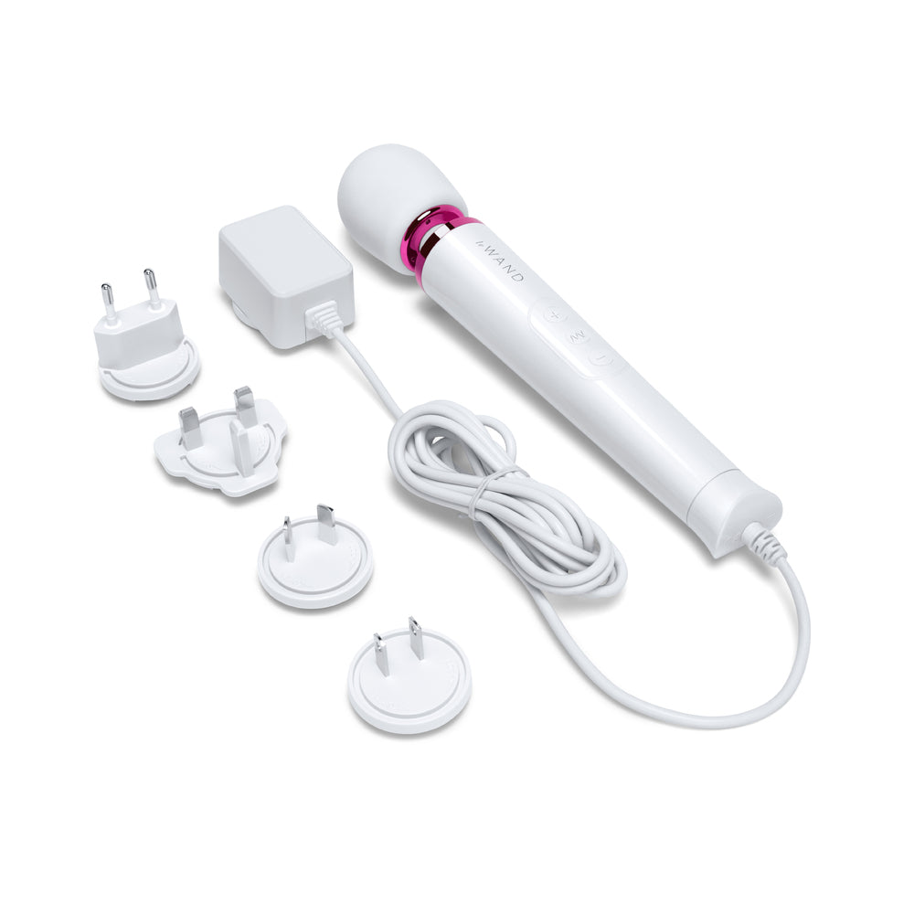 Le Wand Powerful Petite Plug-In Vibrating Massager - White