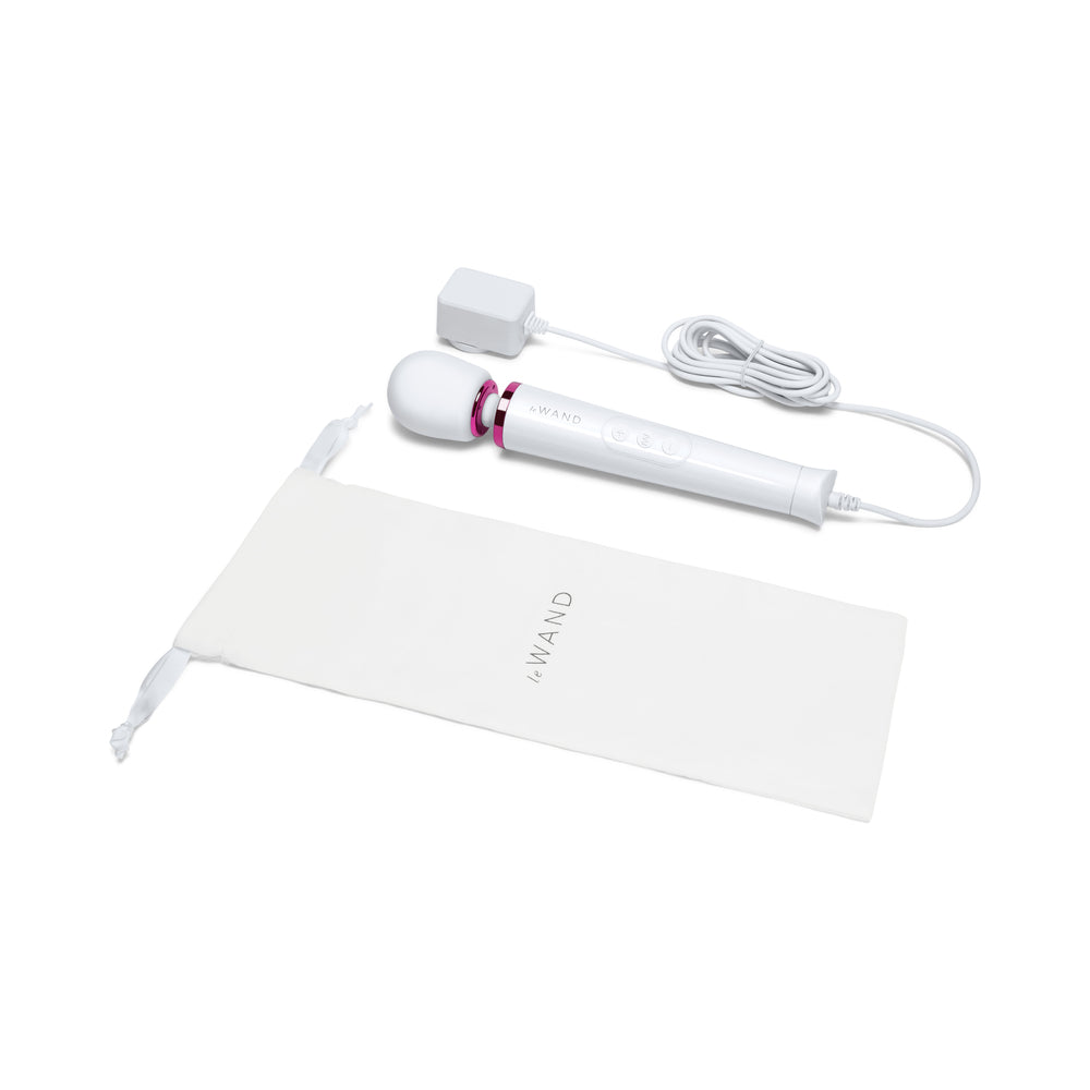 Le Wand Powerful Petite Plug-In Vibrating Massager - White