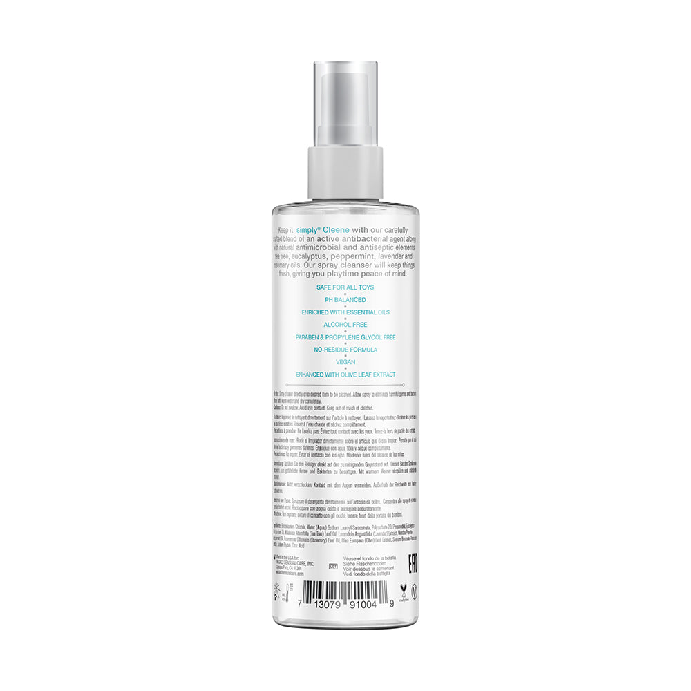 Wicked Sensual Care Simply Cleene Alcohol and Paraben Free Toy Cleaner Spray 4oz