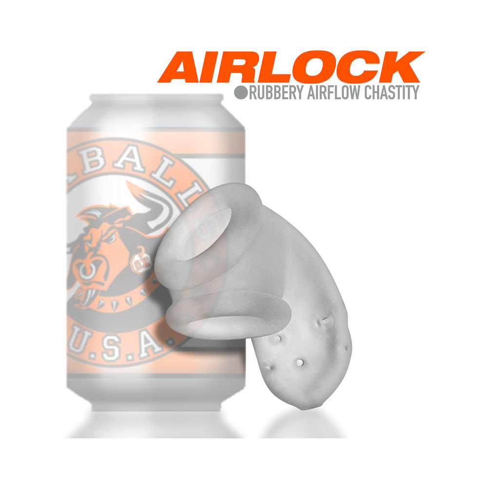 Oxballs Airlock Air-Lite Vented Chastity - Clear Ice