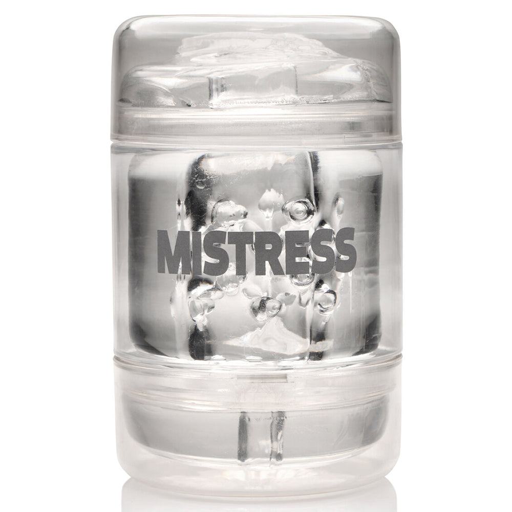 Curve Toys Mistress Double Shot Pussy & Ass Mini Masturbator - Clear