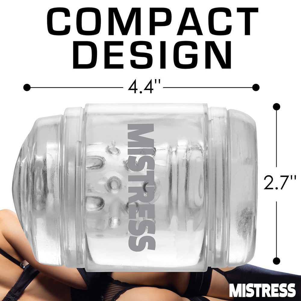 Curve Toys Mistress Double Shot Pussy & Ass Mini Masturbator - Clear
