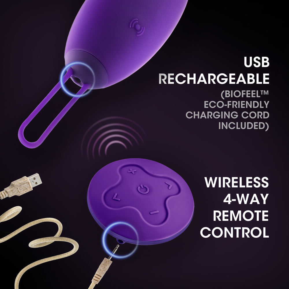 Blush Wellness Imara Vibrating Egg w/Remote - Purple