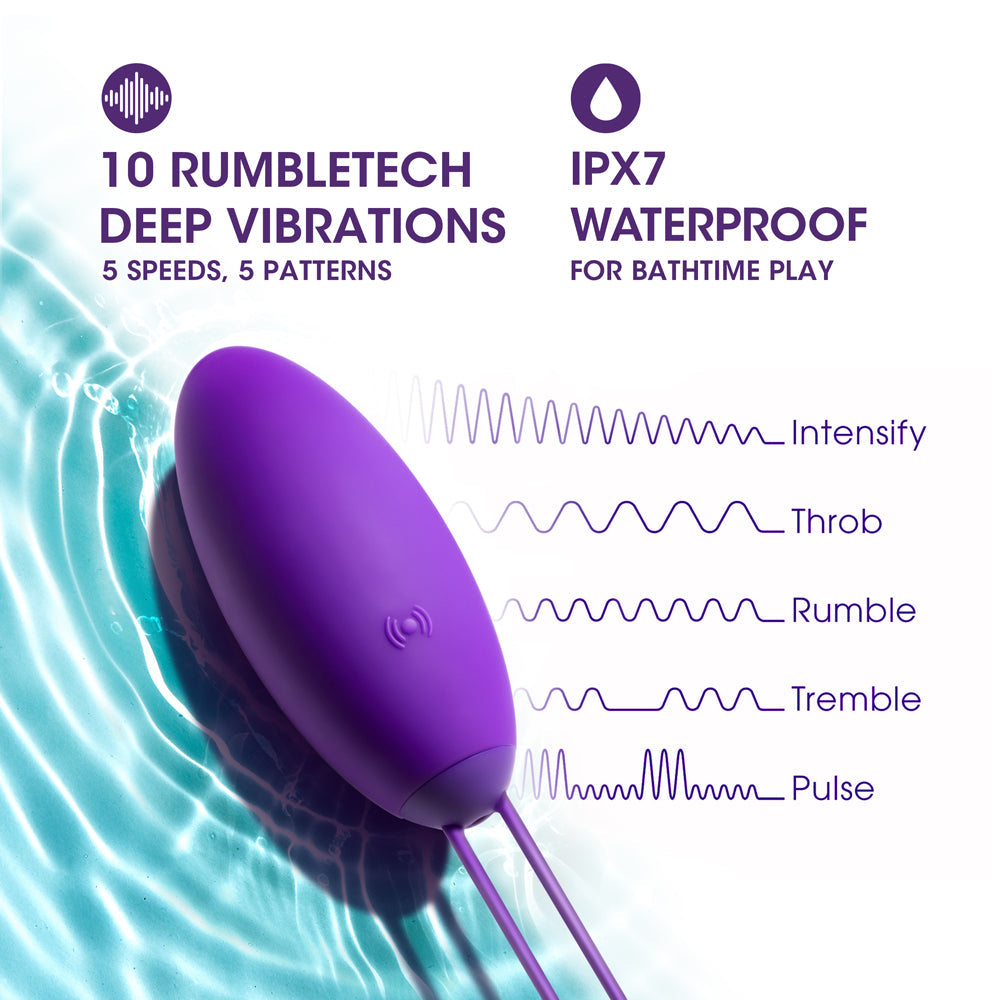 Blush Wellness Imara Vibrating Egg w/Remote - Purple