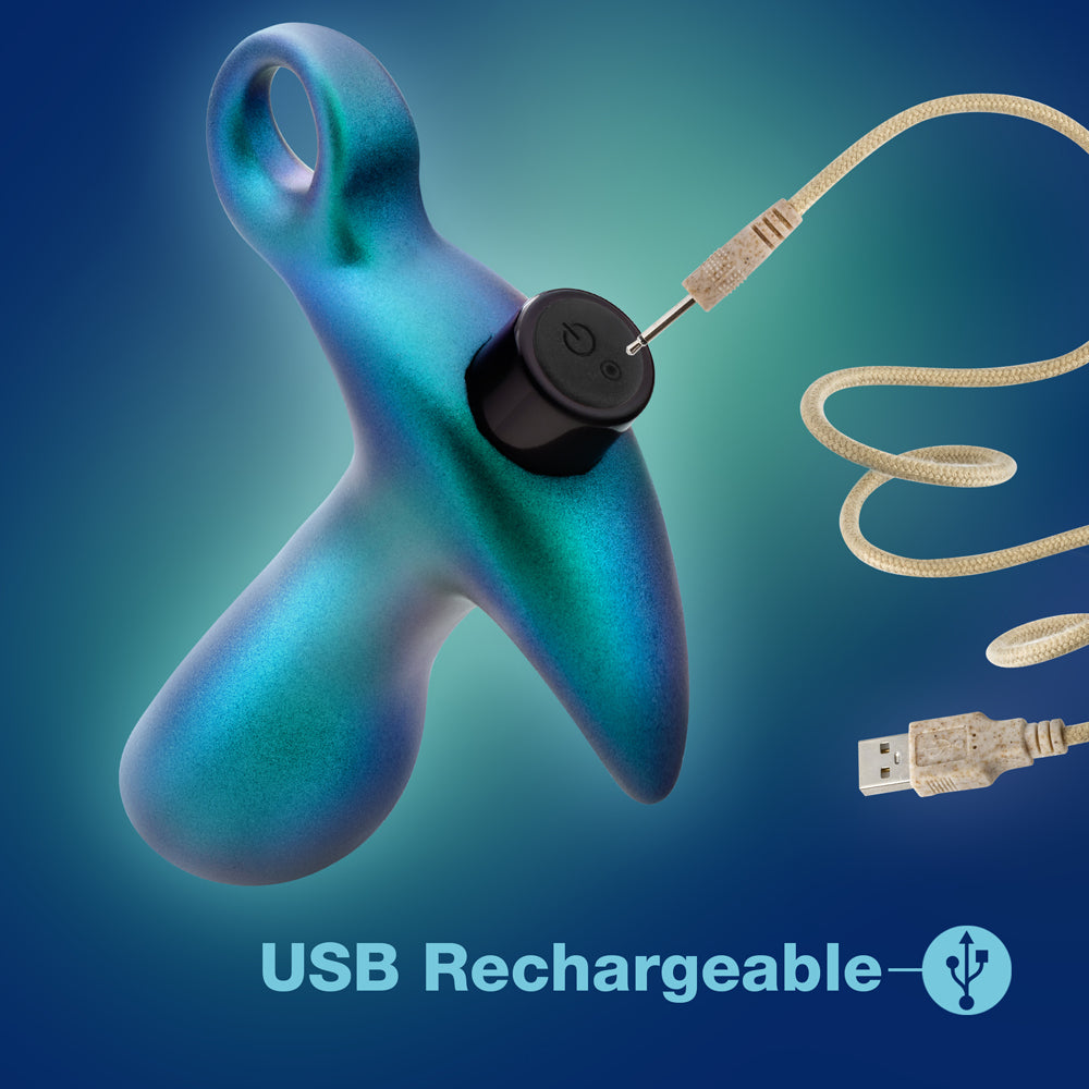 Blush Anal Adventures Matrix Teleportation Plug - Lunar Blue
