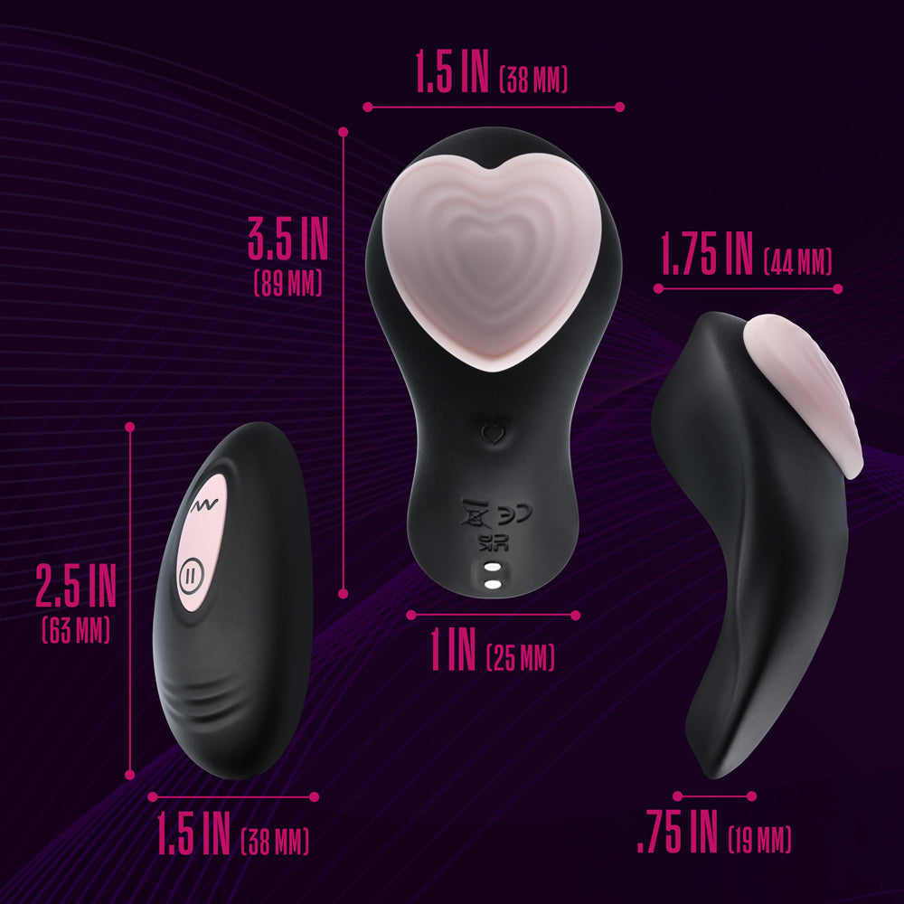 Temptasia Heartbeat Panty Vibe with Remote-Pink