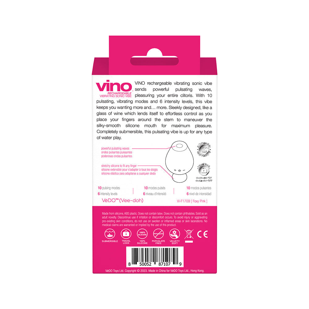 VeDO Vino Rechargeable Sonic Vibe - Pink