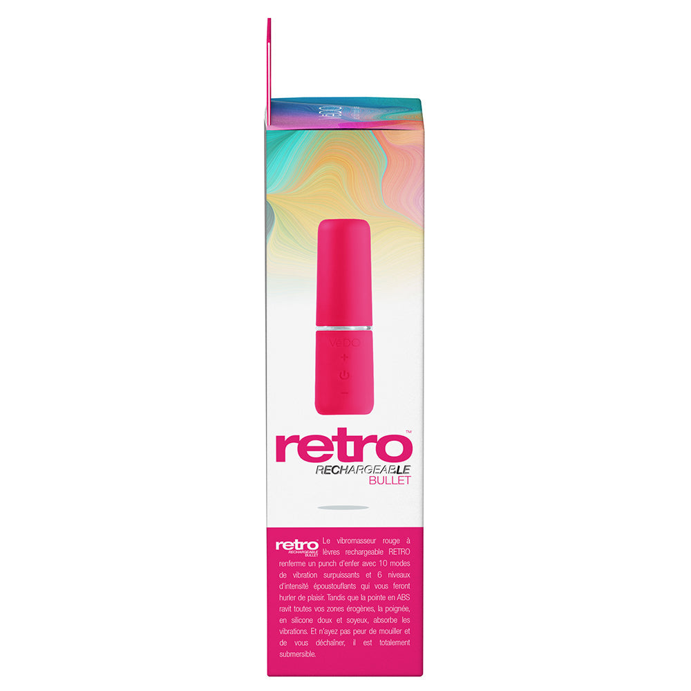 VeDO Retro Rechargeable Bullet Lip Stick Vibe - Pink