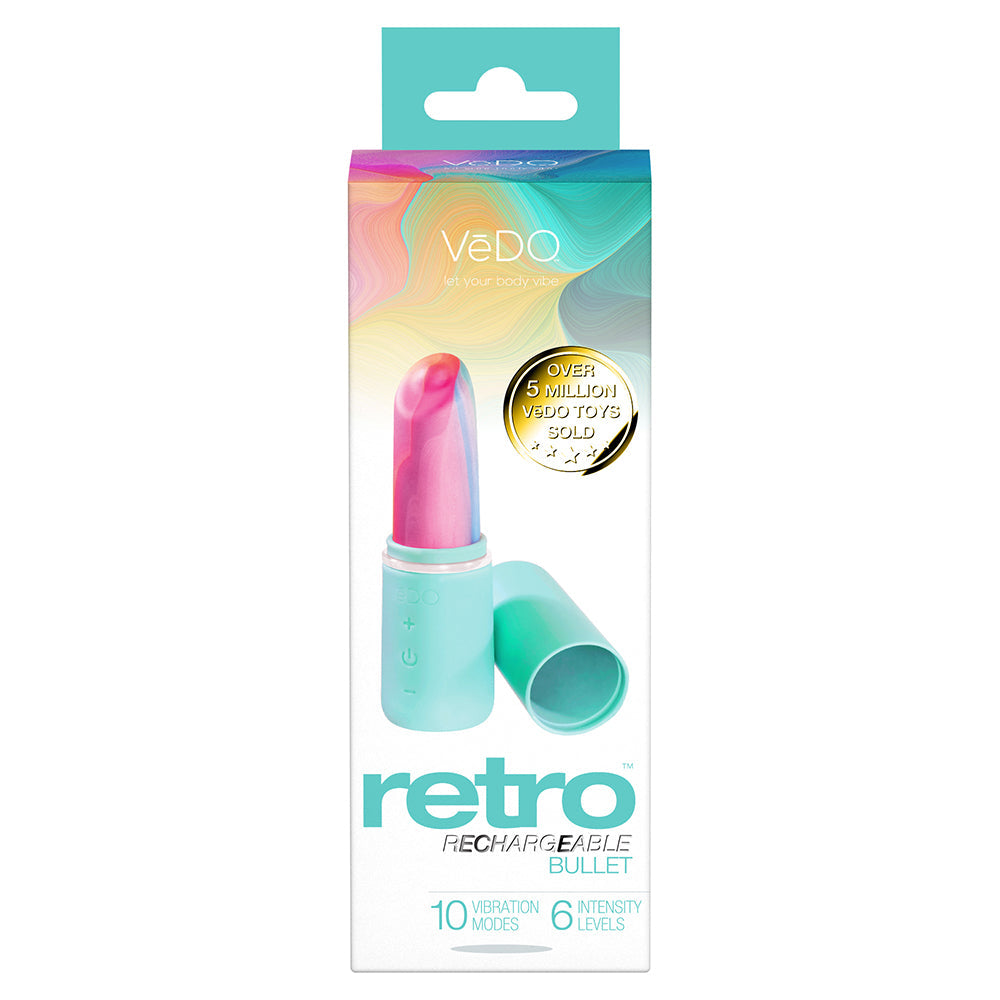 VeDO Retro Rechargeable Bullet Lip Stick Vibe - Turquoise