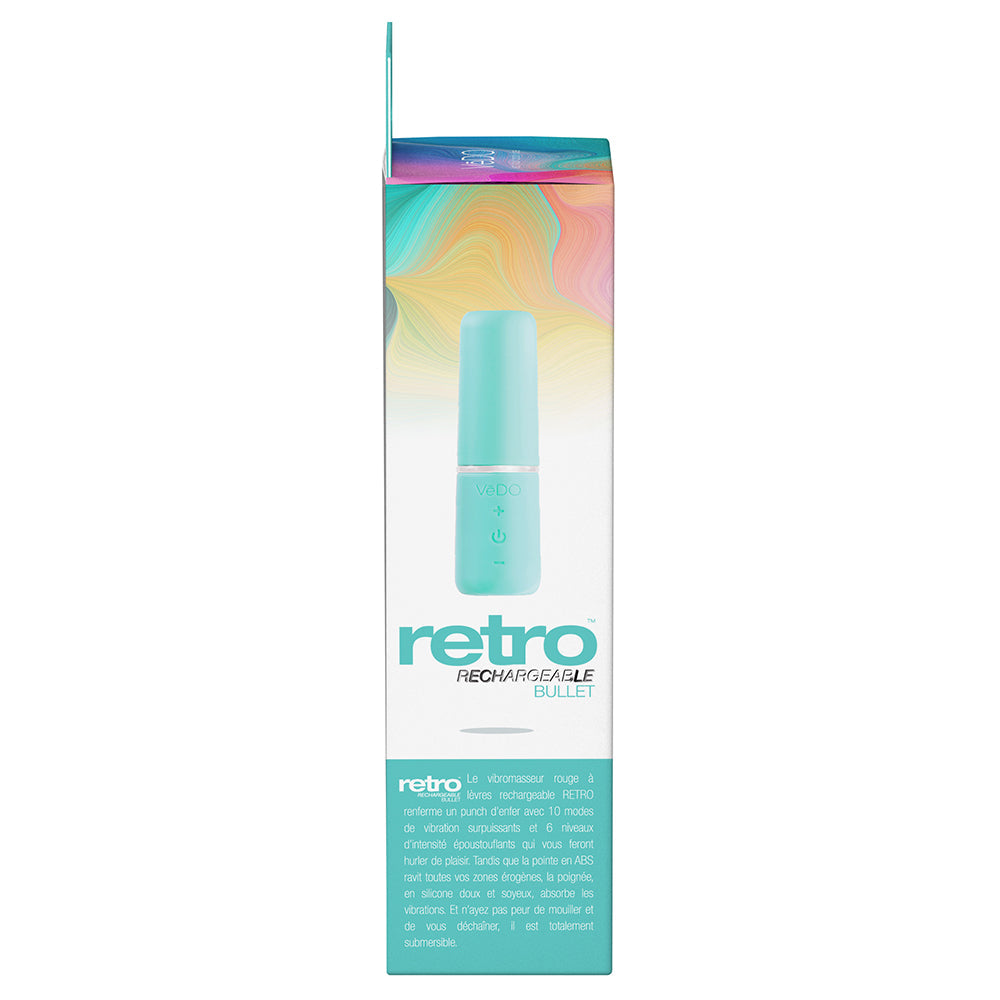 VeDO Retro Rechargeable Bullet Lip Stick Vibe - Turquoise