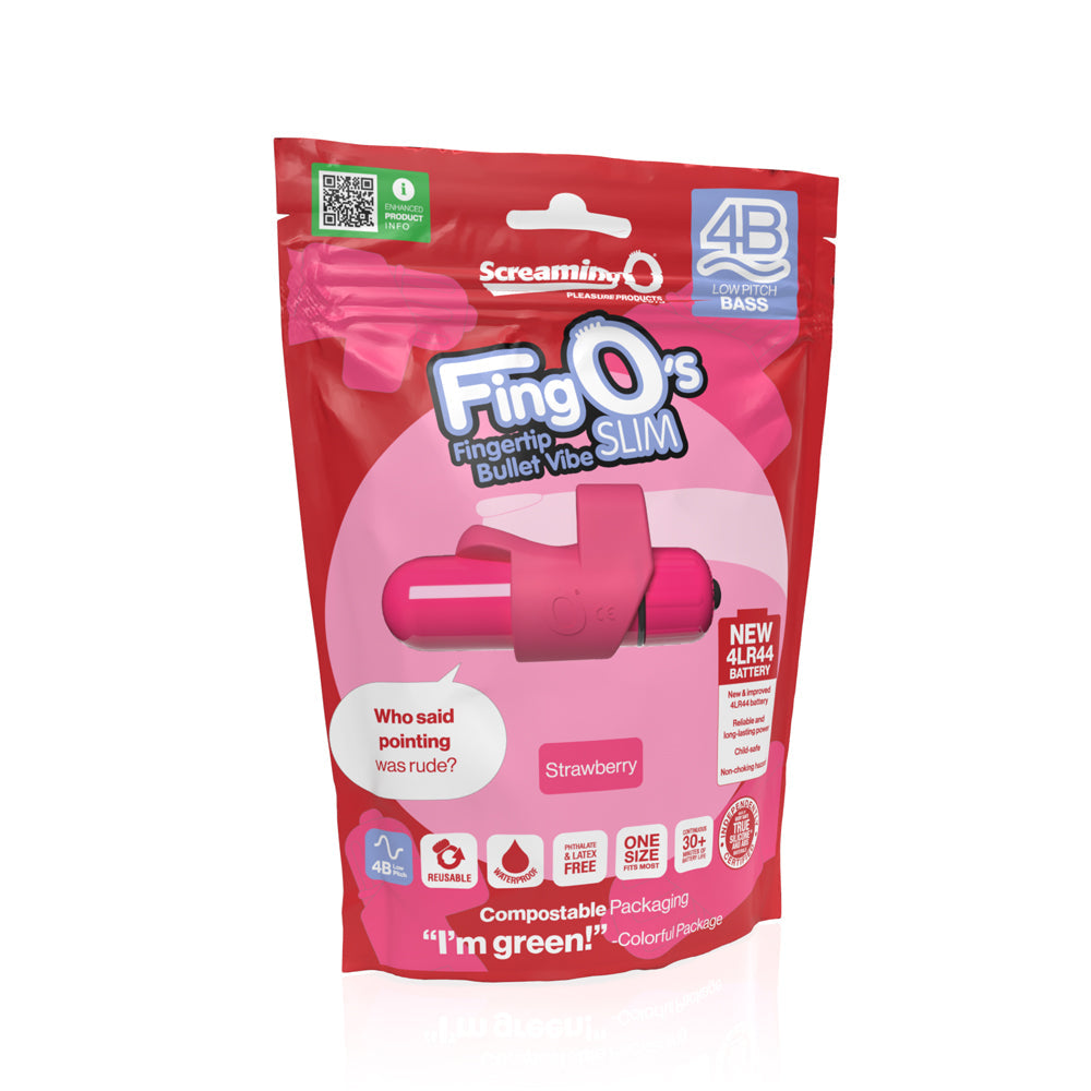 Screaming O 4B Fingo Slim-Strawberry
