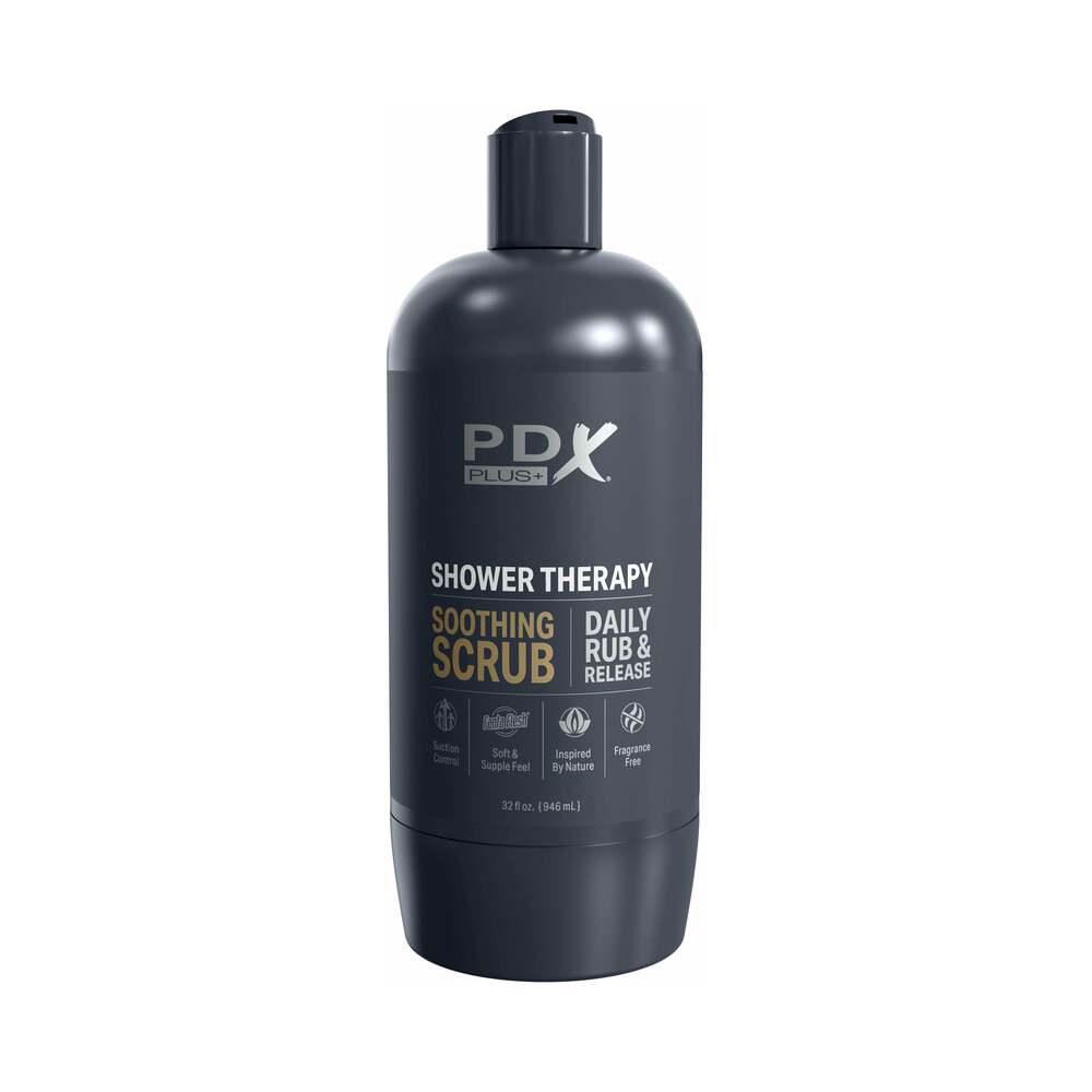 PDX Plus Shower Therapy Soothing Scrub - Brown