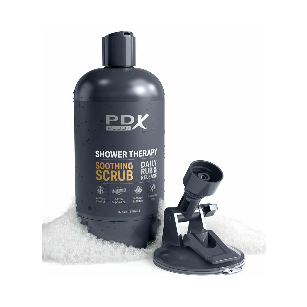 PDX Plus Shower Therapy Soothing Scrub - Brown