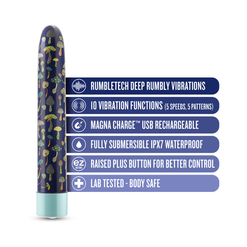 Blush Limited Addiction Dreamscape 7" Rechargeable Vibe - Blue