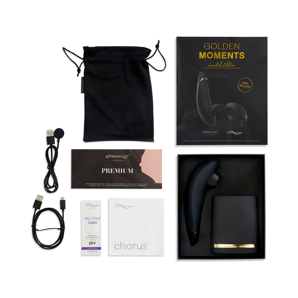 We-Vibe Chorus / Womanizer Premium 2 Golden Moments Collection 2023 - Black/Gold
