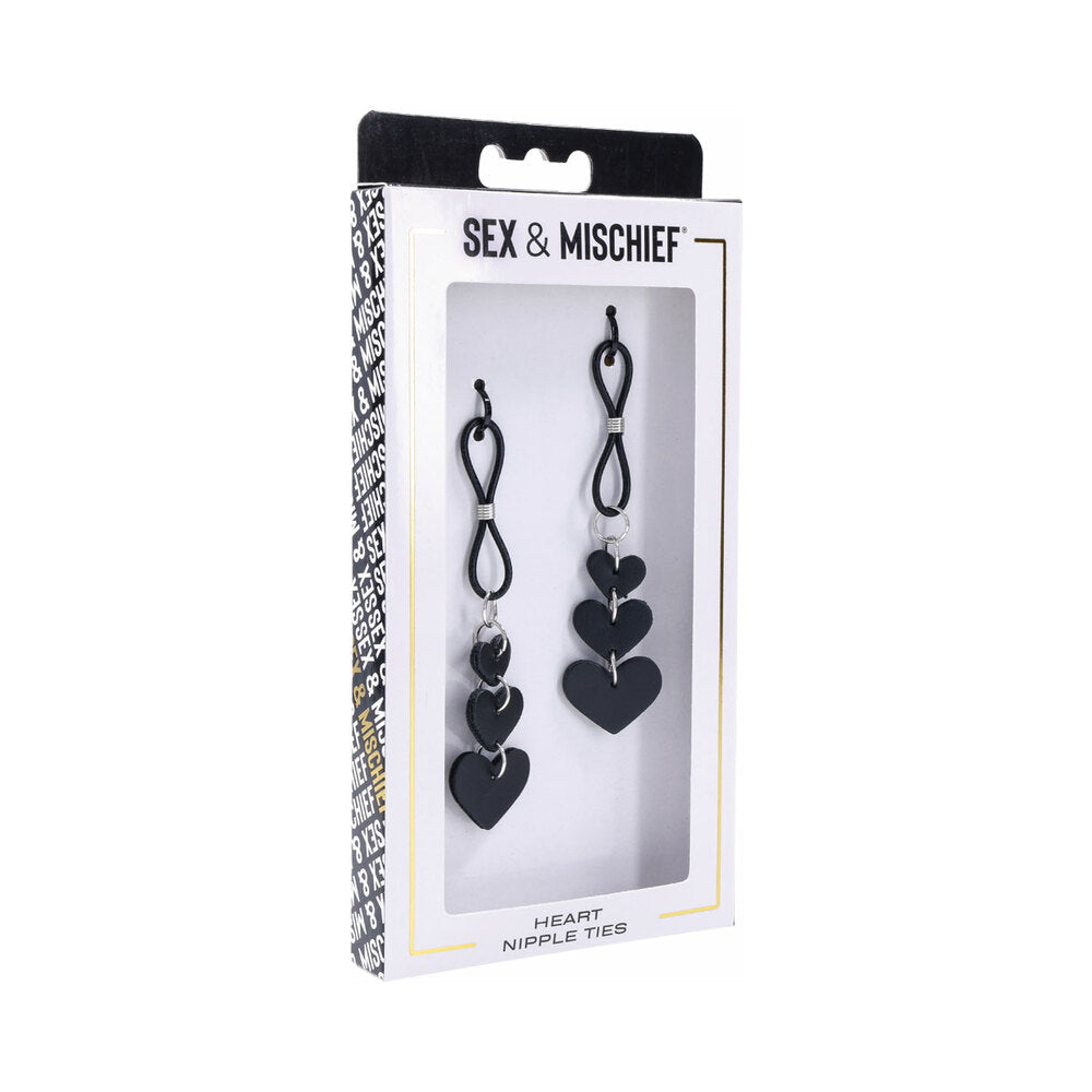 S&M Heart Nipple Ties