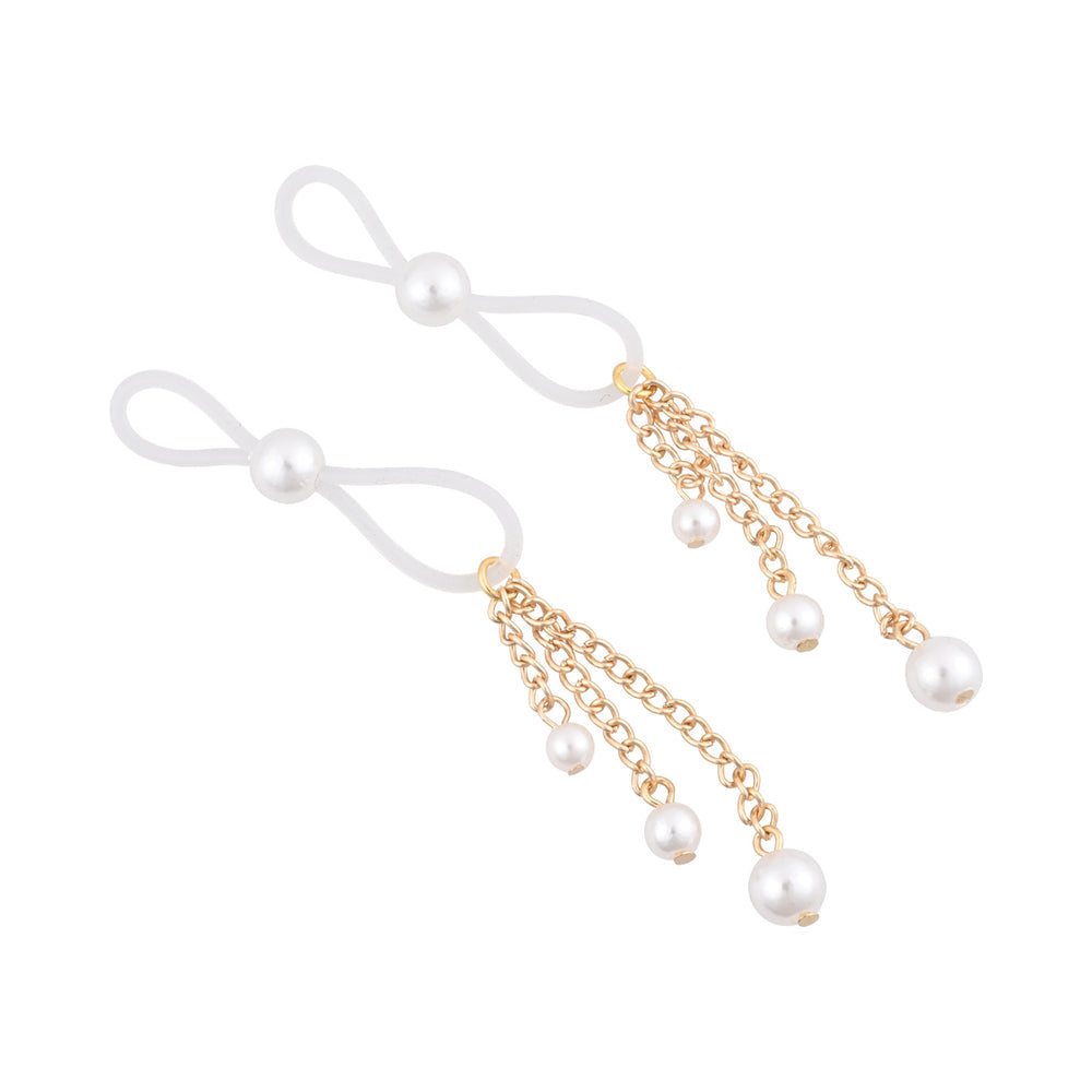 S&M Pearl Nipple Ties