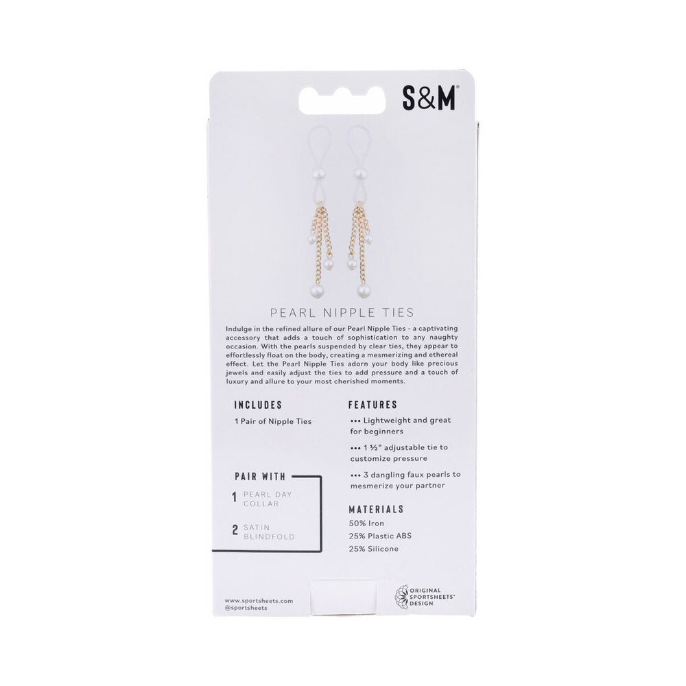 S&M Pearl Nipple Ties