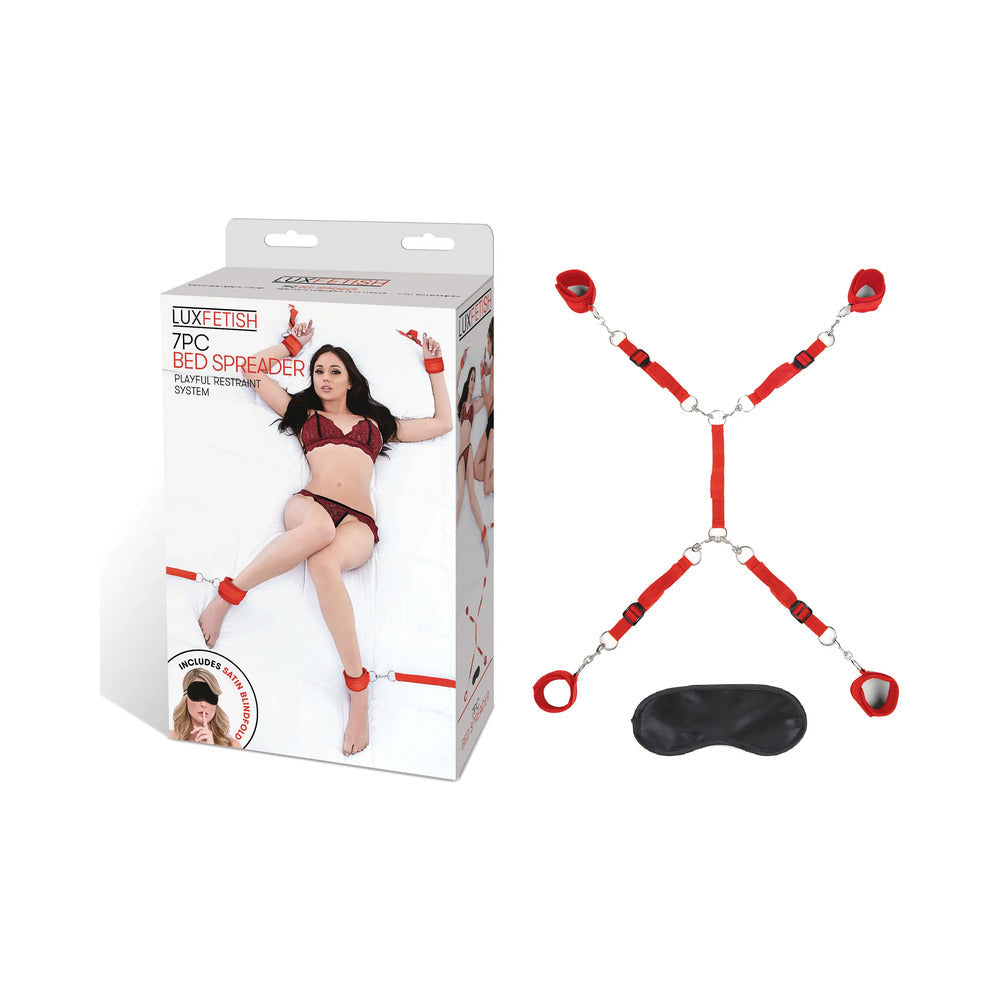 Lux Fetish 7 pc Bed Spreader - Red