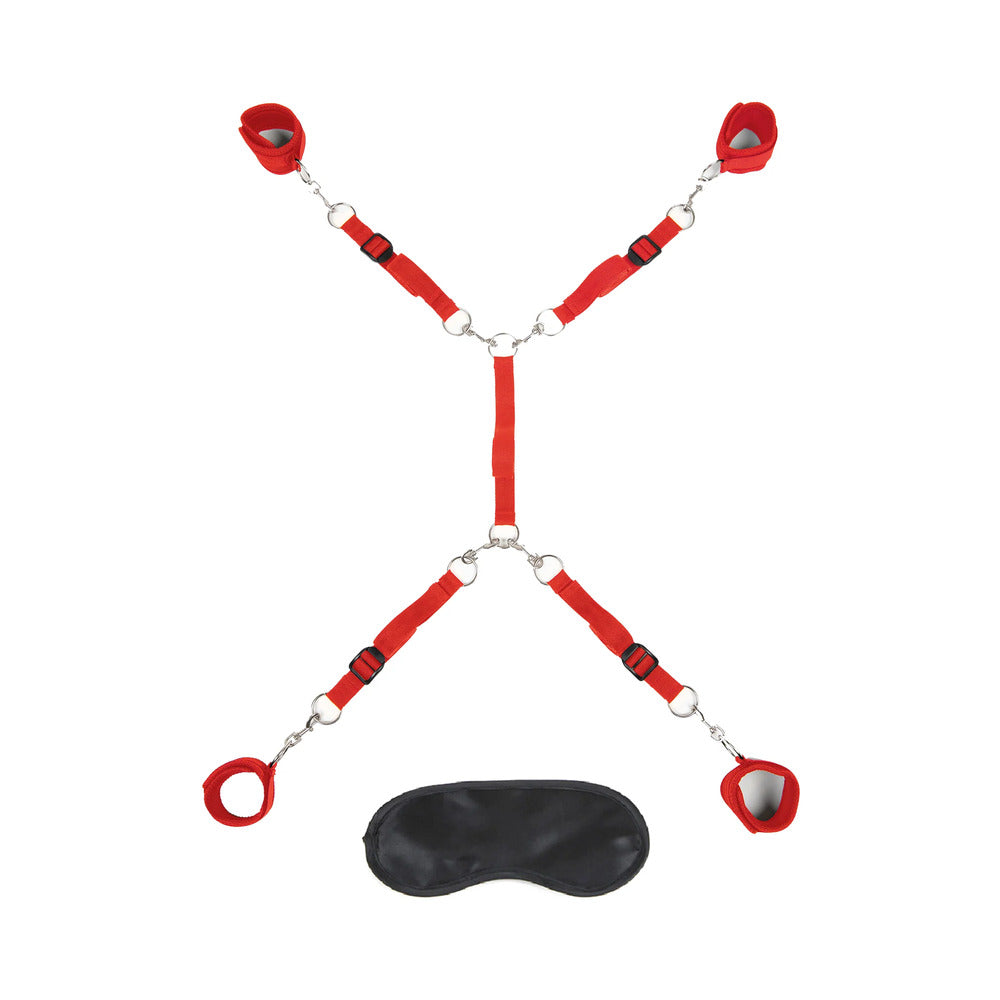 Lux Fetish 7 pc Bed Spreader - Red