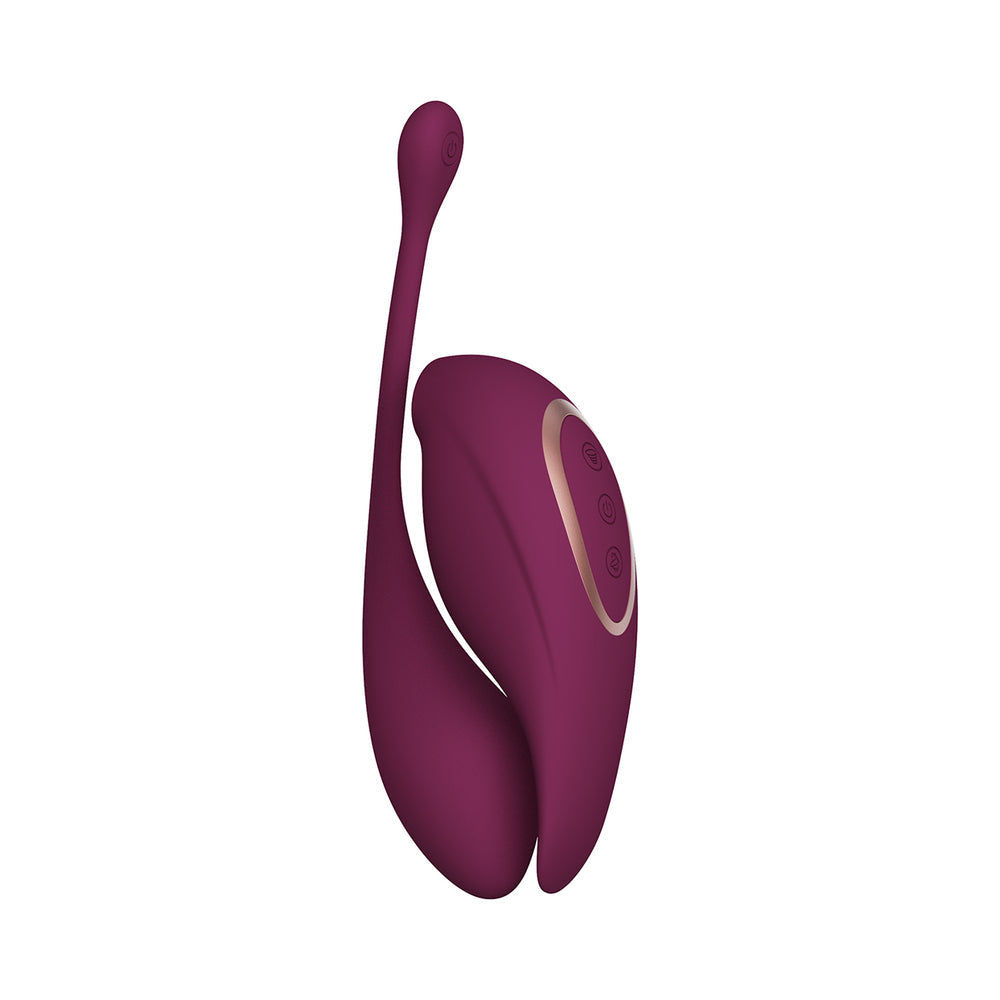 Shots Twitch 2 Vibrator w/Remote Control Vibrating Egg - Burgundy