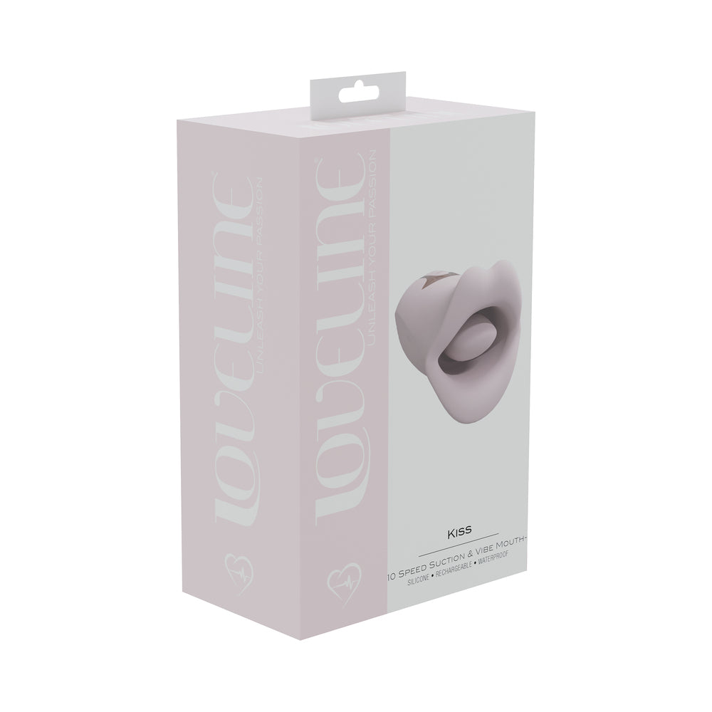 Loveline Kiss Vibrating Mouth-Pink