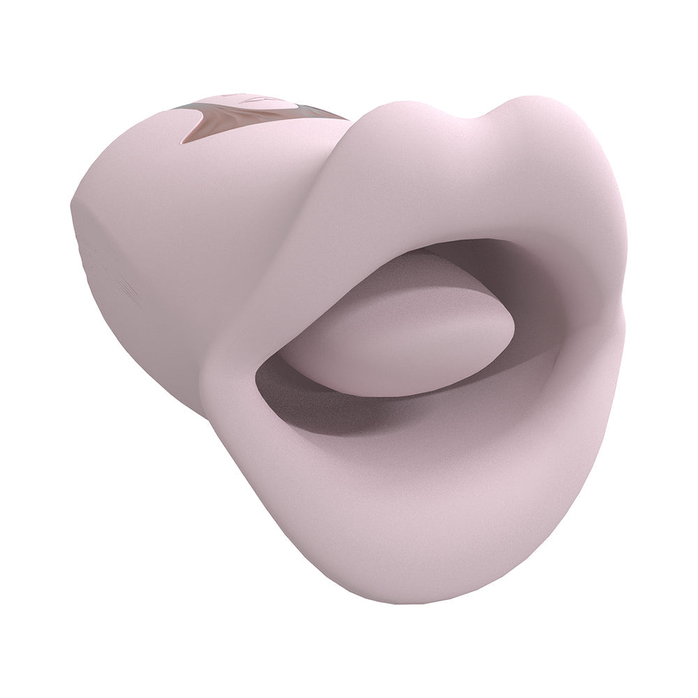 Loveline Kiss Vibrating Mouth-Pink