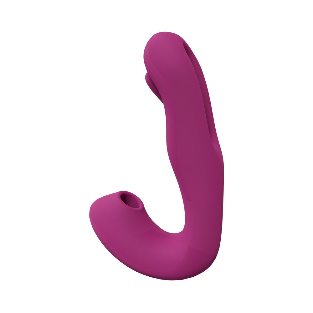 Shots Vive Yuna Dual Action Airwave Vibrator & G-Spot Stimulator - Pink