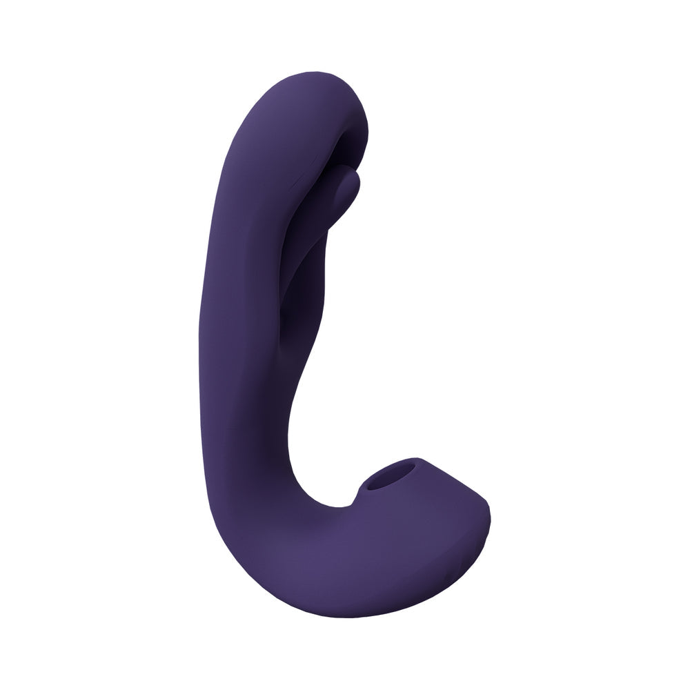 Shots Vive Yuna Dual Action Airwave Vibrator & G-Spot Stimulator - Purple