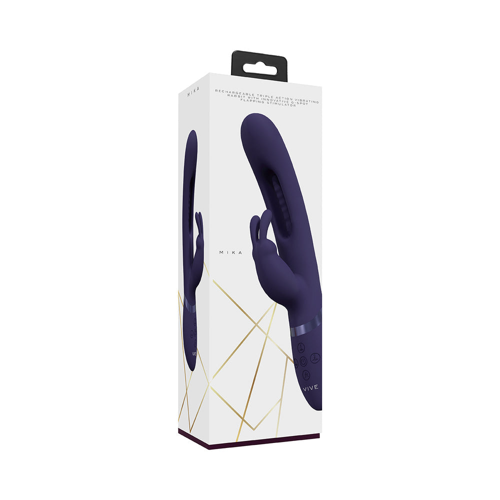 Shots Vive Mika Flapping Tongue Rabbit Vibrator - Purple