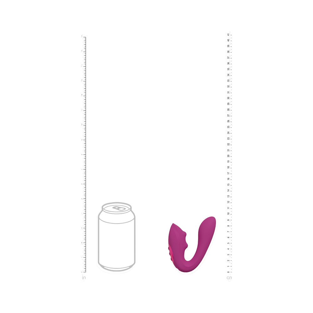 Shots Yuki Dual Action G-Spot Vibrator w/Massaging Beads - Pink