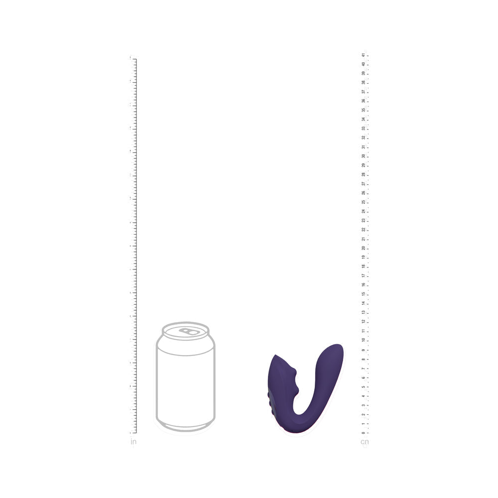 Shots Yuki Dual Action G-Spot Vibrator w/Massaging Beads - Purple