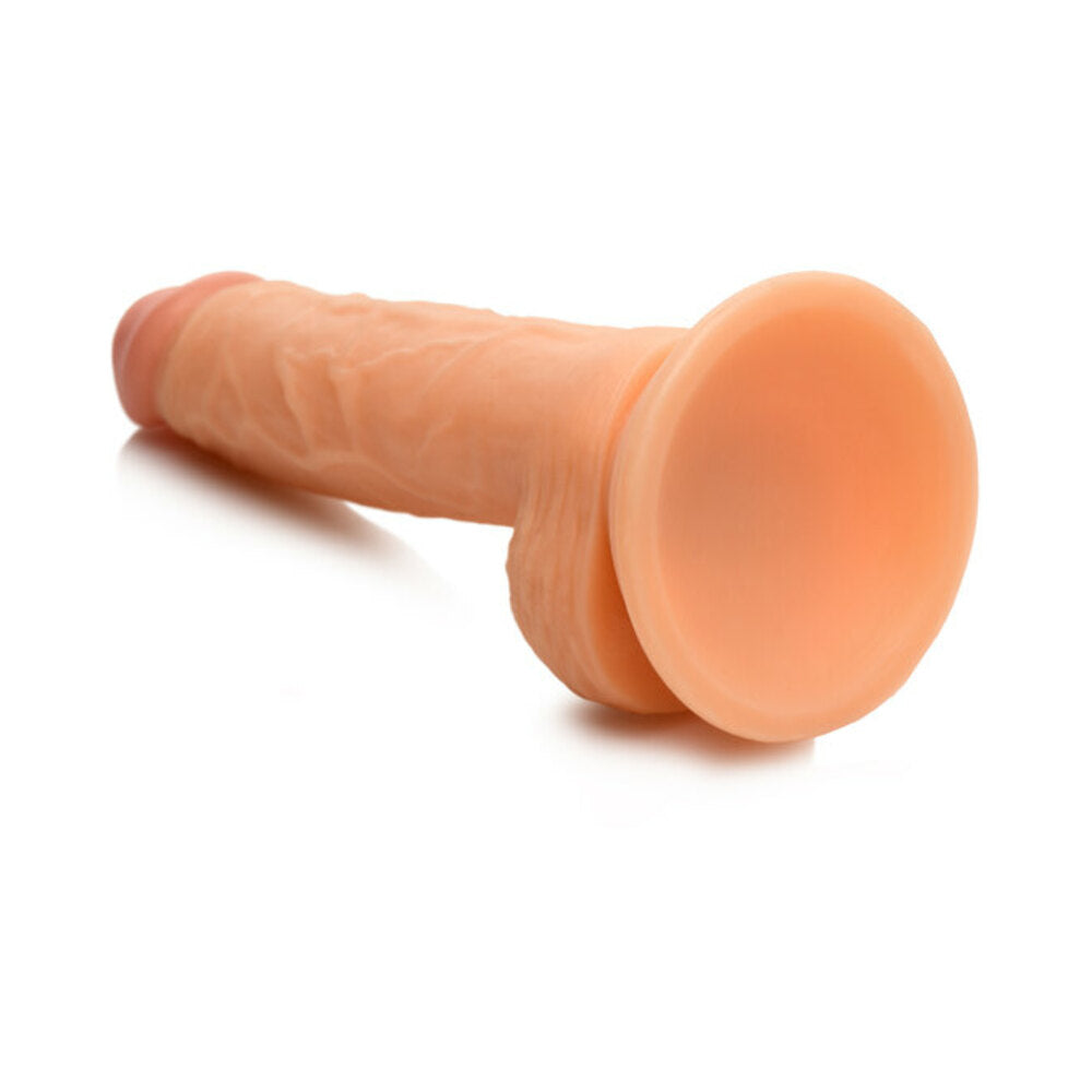 Curve Toys Fantasy Jock Swimming Simon 7" Dildo w/Balls - Light