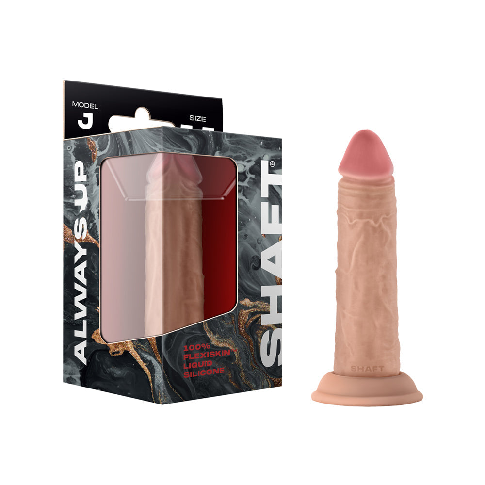Shaft Model J Flexskin Liquid Silicone 5.5" Dong - Pine