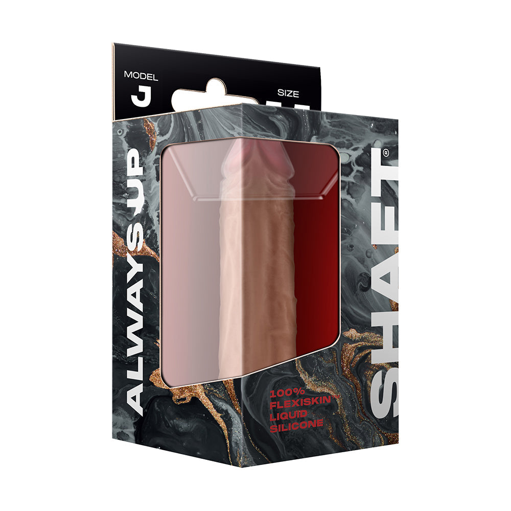 Shaft Model J Flexskin Liquid Silicone 5.5" Dong - Pine