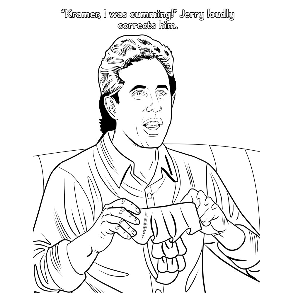 Wood Rocket Sexfeld Parody Coloring Book