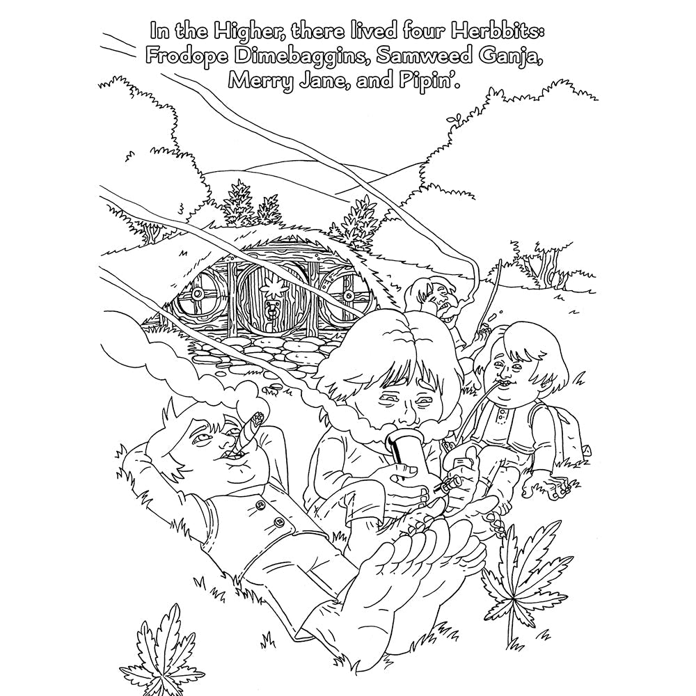 Wood Rocket The Lord of the Smoke Rings Coloring Book