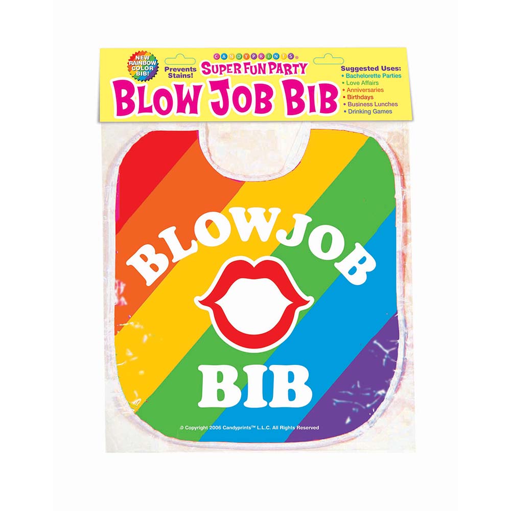 Blow Job Bib - Rainbow