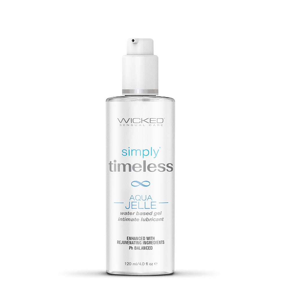 Wicked Sensual Care Simply Timeless Aqua Jelle Water-Based Gel Lubricant 4oz