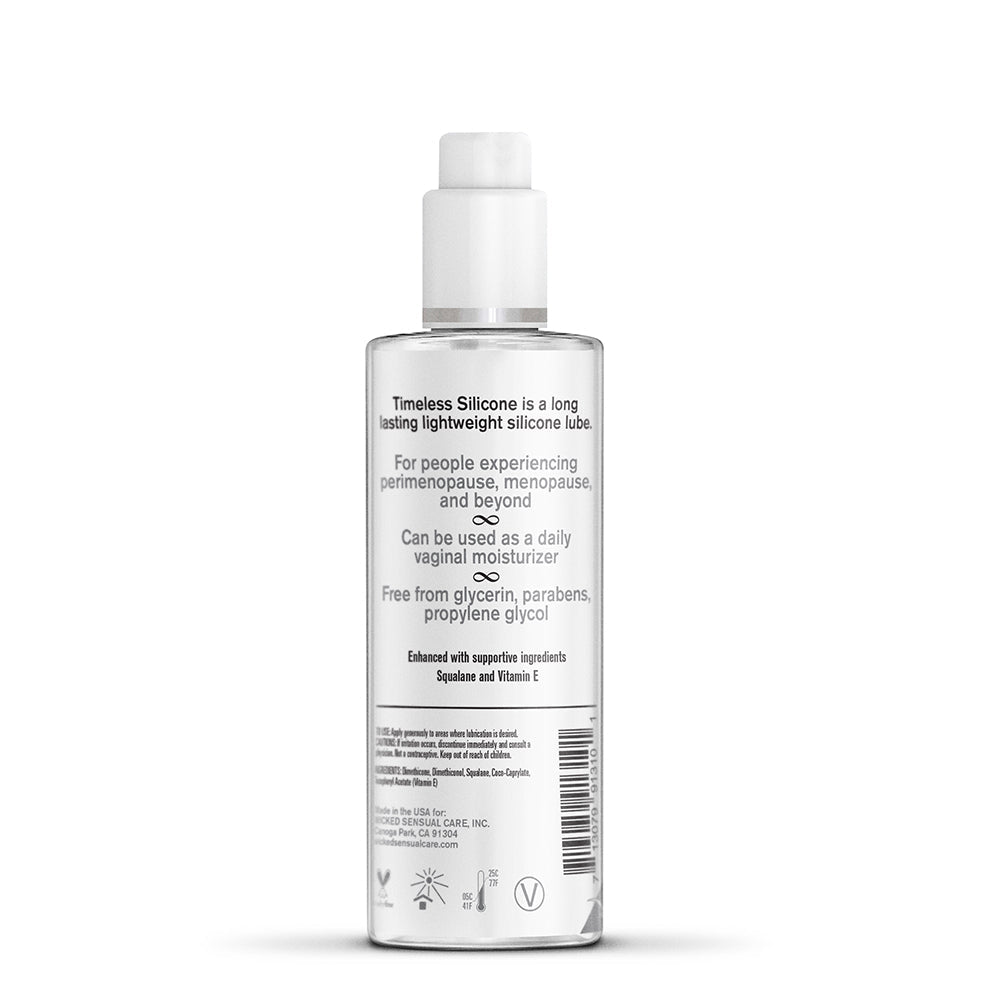 Wicked Sensual Care Simply Timeless Silicone Based Lubricant 4oz