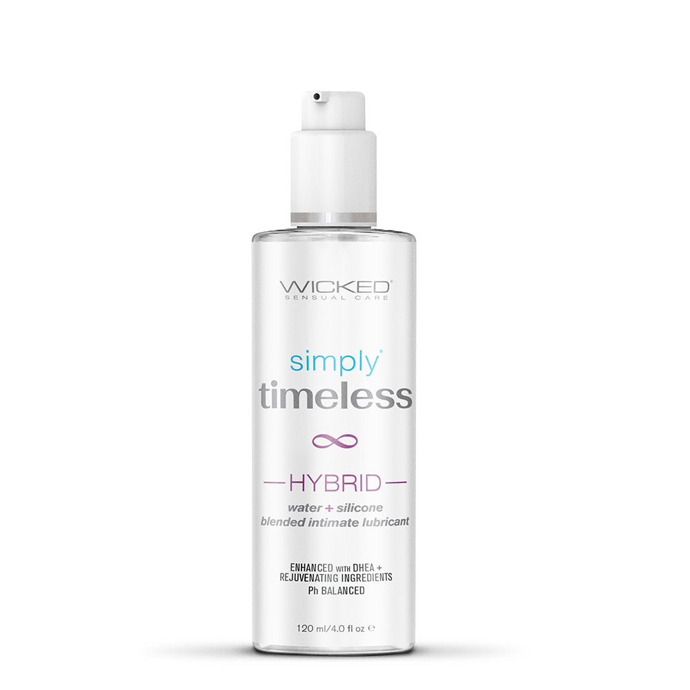 Wicked Sensual Care Simply Timeless Hybrid Water & Silicone Lubricant 4oz